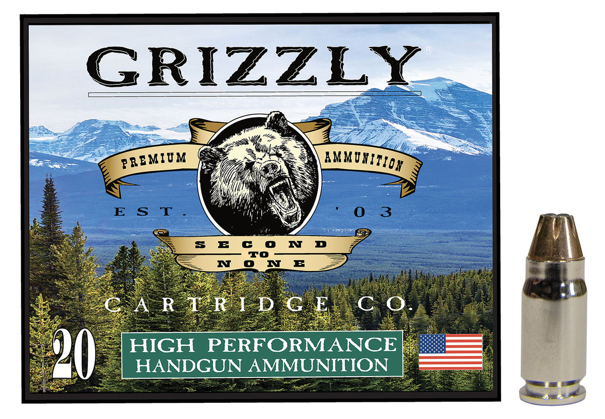 Grizzly Cartridge  .357 Sig 90 grain Jacketed Hollow Point ammunition