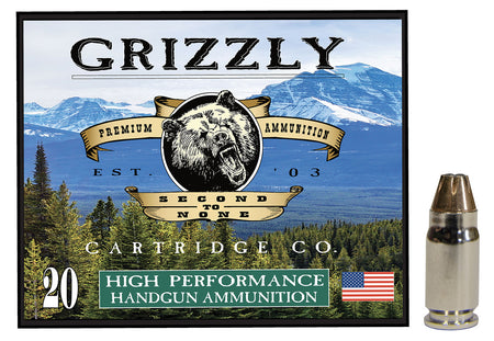 Grizzly Cartridge  .357 Sig 90 grain Jacketed Hollow Point ammunition