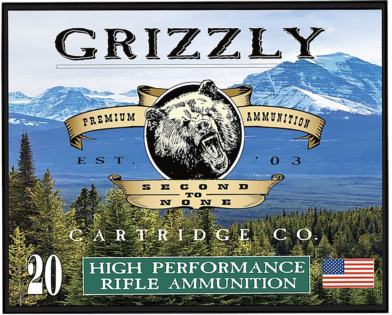 Grizzly Cartridge  .357 Magnum 150 grain Full Metal Jacket ammunition