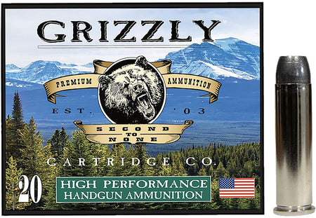 Grizzly Cartridge  .357 Magnum 180 grain Wide Flat Nose Gas Checked ammunition