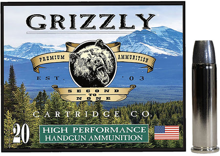 Grizzly Cartridge  .357 Magnum 200 grain Wide Long Nose Gas Check ammunition