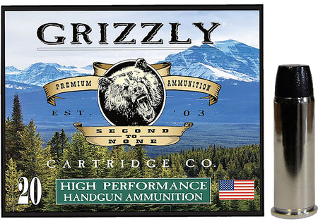 Grizzly Cartridge  .44 Magnum 260 grain Wide Flat Nose Gas Check ammunition