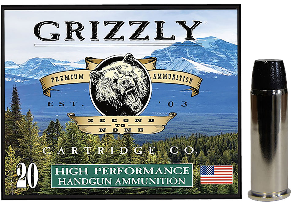 Grizzly Cartridge  .44 Magnum 260 grain Wide Flat Nose Gas Check ammunition