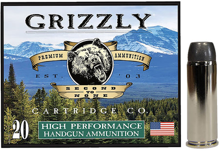 Grizzly Cartridge  .45 Long Colt 265 grain Flat Nose ammunition
