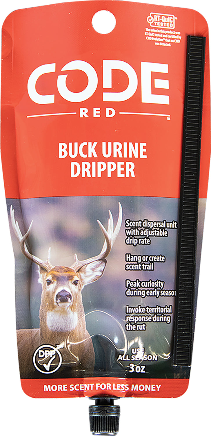 Code Blue Code Red Buck Urine Adjustable Dripper Deer Attractant 3 oz