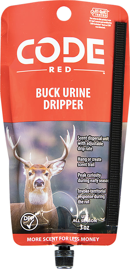 Code Blue Code Red Buck Urine Adjustable Dripper Deer Attractant 3 oz