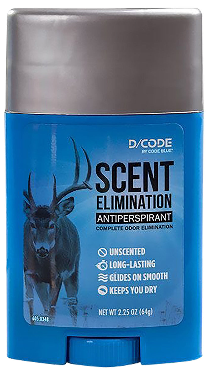 Code Blue Antiperspirant Unscented Deer Hunting Scent Control Stick 2.25 oz