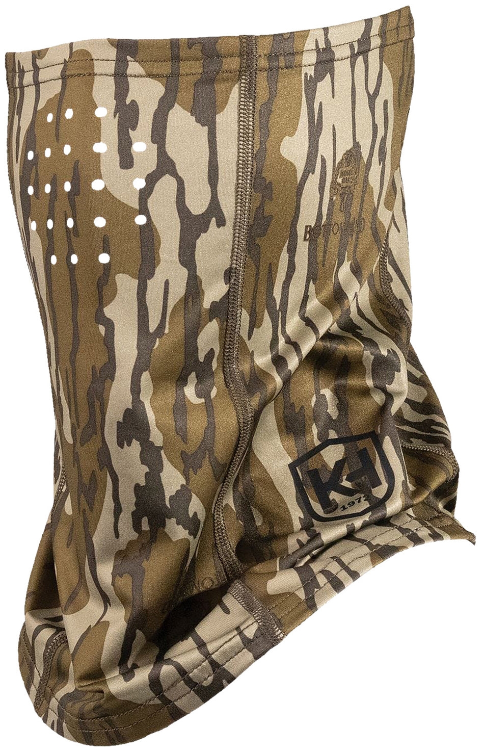 Moultrie Run N Gun Hunting Face Mask Half Mossy Oak Bottomland OSFM KHT0213