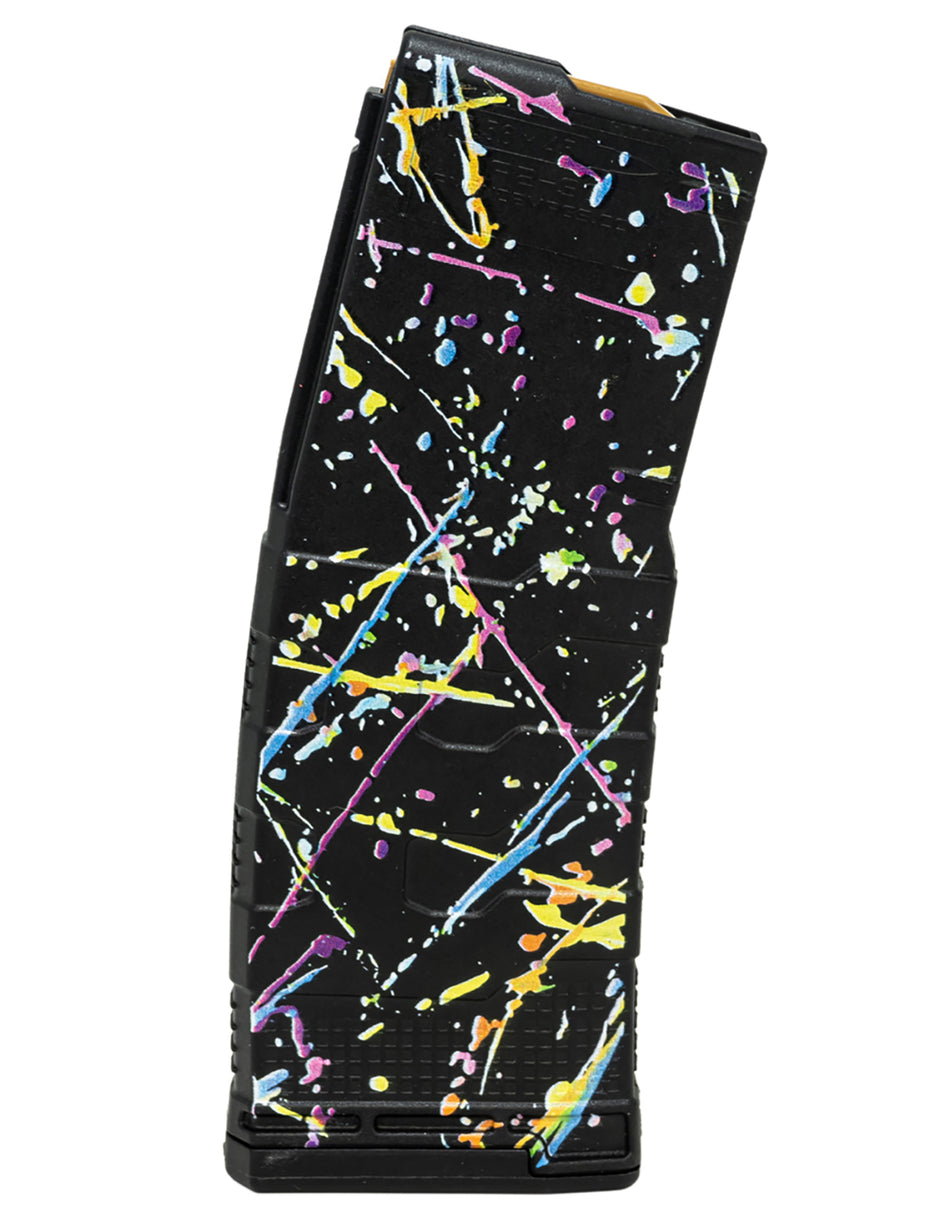 Amend2 556MOD3NEON30 MOD-3 30rd 5.56 NATO Fits AR-15 Neon Splatter Polymer