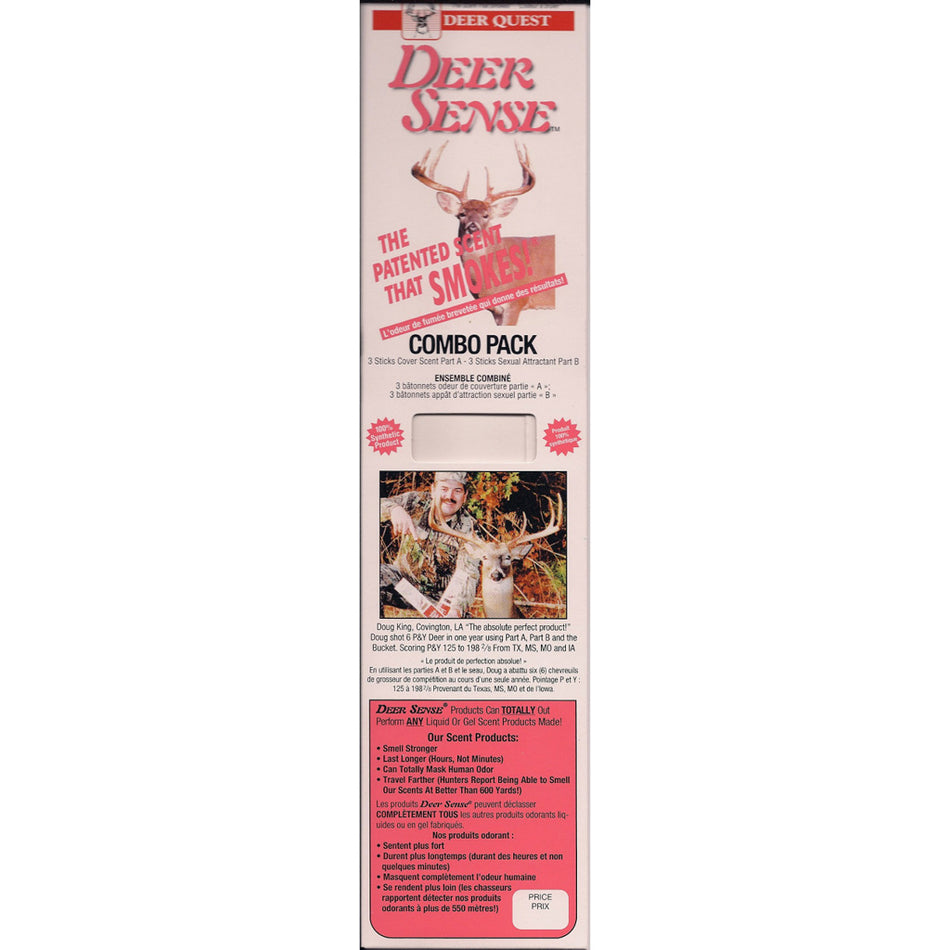 Deer Quest Deer Sense Scent Stick Combo Pack Curiosity/Sexual 12 pk.