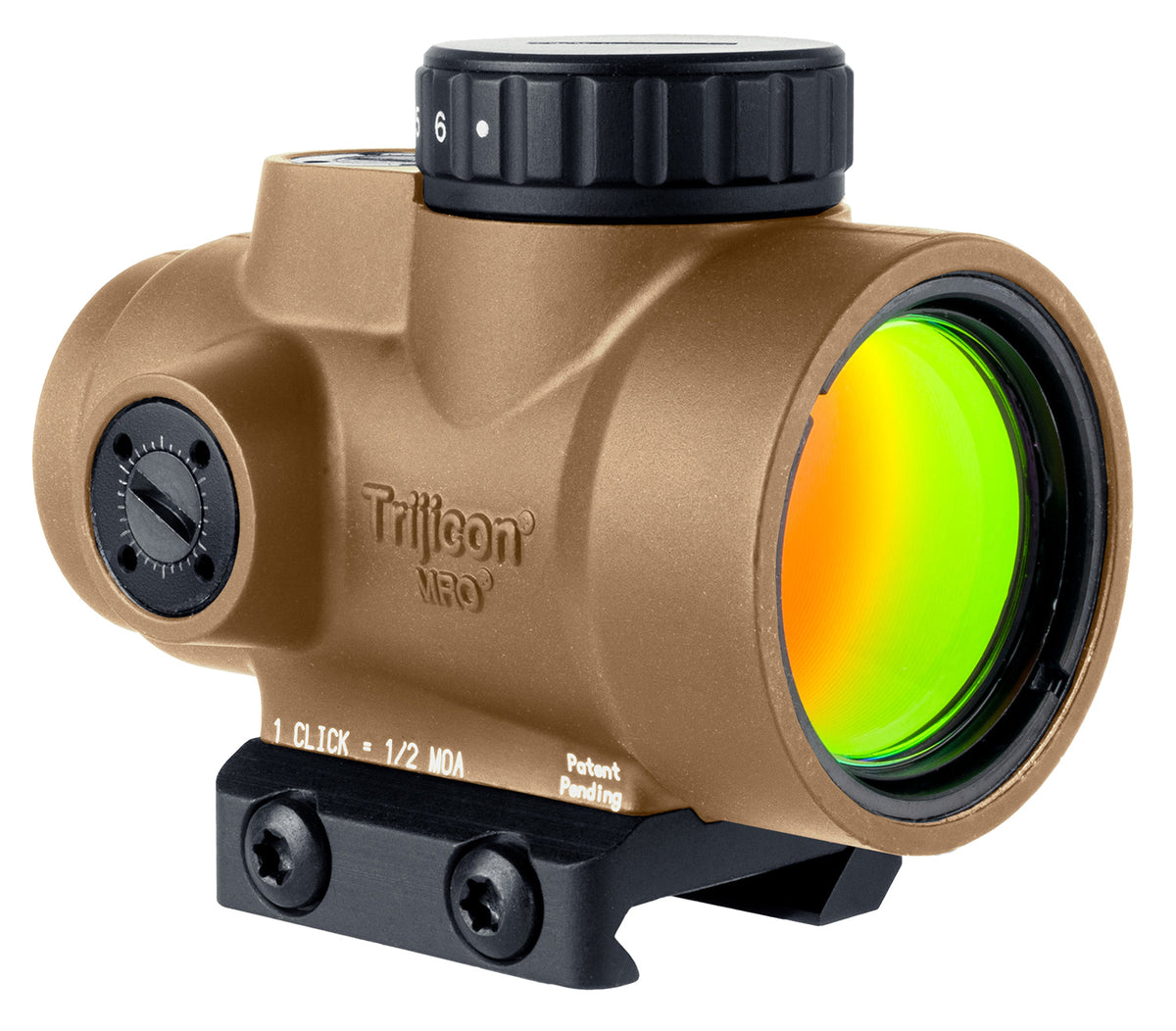 Trijicon MRO SD Coyote Tan 1x25mm Red Dot Sight 2 MOA Reticle Low Profile Mount