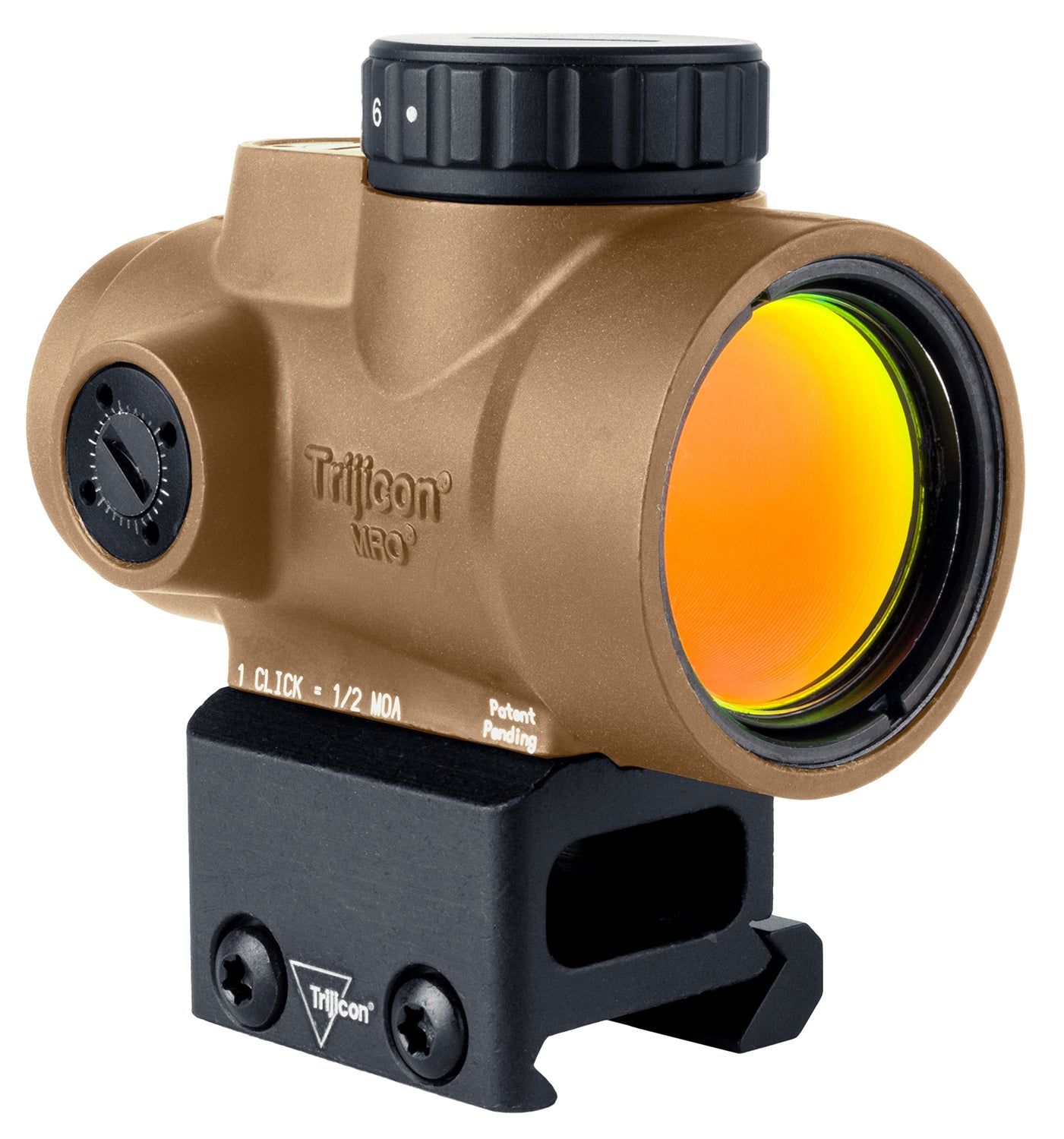 Trijicon MRO SD Coyote Tan 1x25mm Red Dot Sight 2 MOA Full Co-Witness Mount