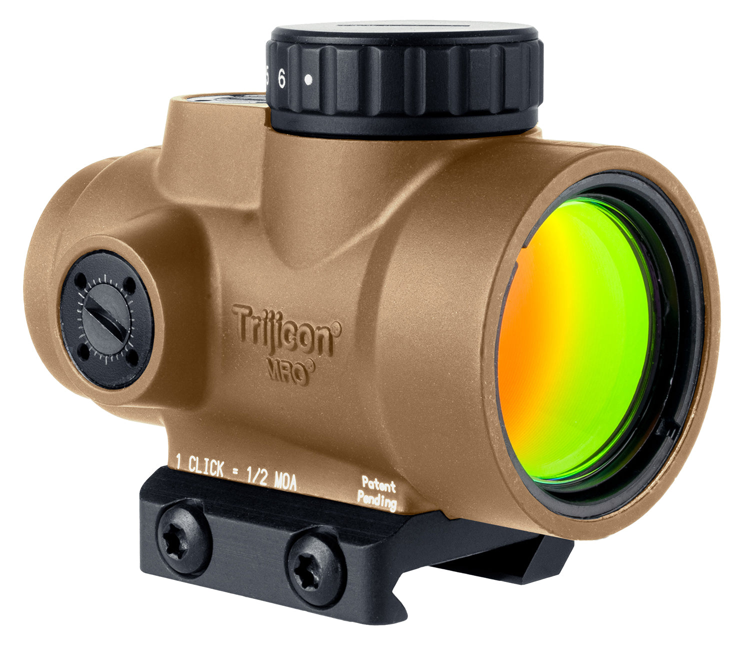 Trijicon MRO SD Coyote Tan 1x25mm Green Dot Sight 2 MOA Low Profile Mount