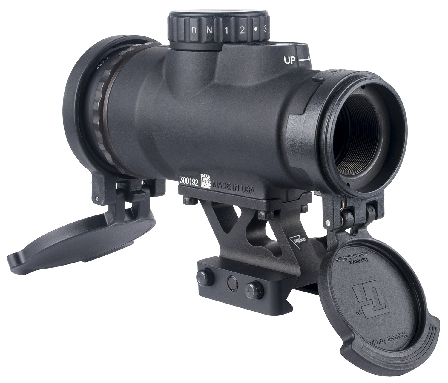 Trijicon MRO SD Patrol Black 1x25mm Red Dot 2 MOA 1/3 Co-Witness Quick Release Mount with Q-LOC