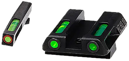 HiViz GLN521 LiteWave H3 Green Fiber Optic/Orange Outline Front & Rear Sight Set for Glock 42/43/43X/48