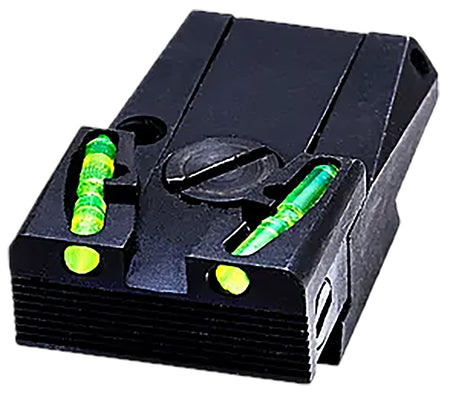 HiViz GLAD211 All-Steel Adjustable Rear Sight Green Front Fits Most Glock Models (Excl. 42/43/MOS)