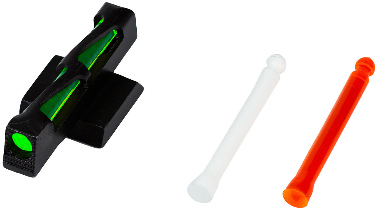 HiViz KB2015 LiteWave Diagonal Wave Front Sight Green/Red/White Black Frame Fits Kimber 1911