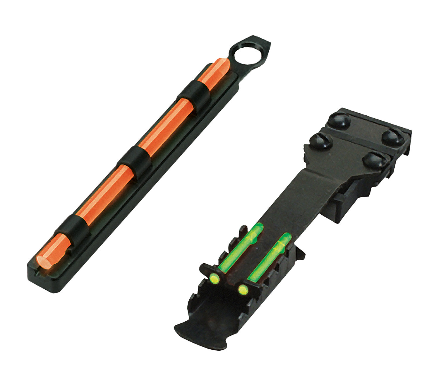 HiViz TB2004 TomBuster II Turkey Sight Combo Adjustable Rear Green Orange Front for Ribbed Shotguns 6.3-9.7mm