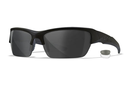Wiley X Valor Medium Smoke Gray and Clear Lens Matte Black Frame Protective Glasses CHVAL07