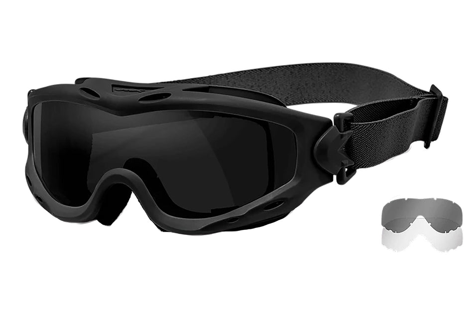 Wiley X Spear Goggles Smoke Gray Lens Matte Black Frame SP29B