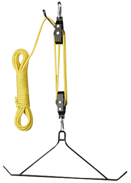 Hunters Specialties Game Hoist 4:1 Lift System with Gambrel 600 lb Black Yellow