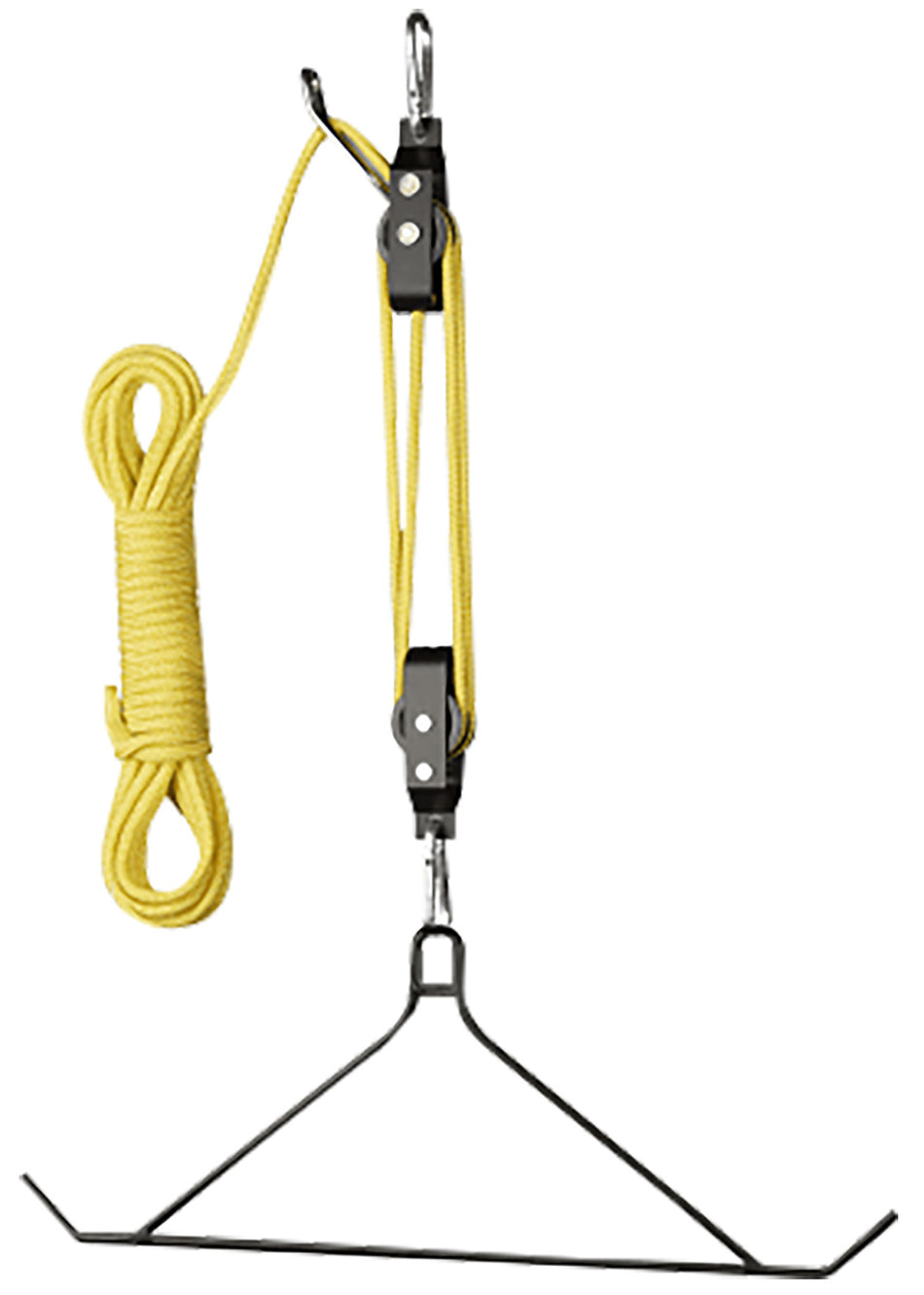 Hunters Specialties Game Hoist 4:1 Lift System with Gambrel 600 lb Black Yellow
