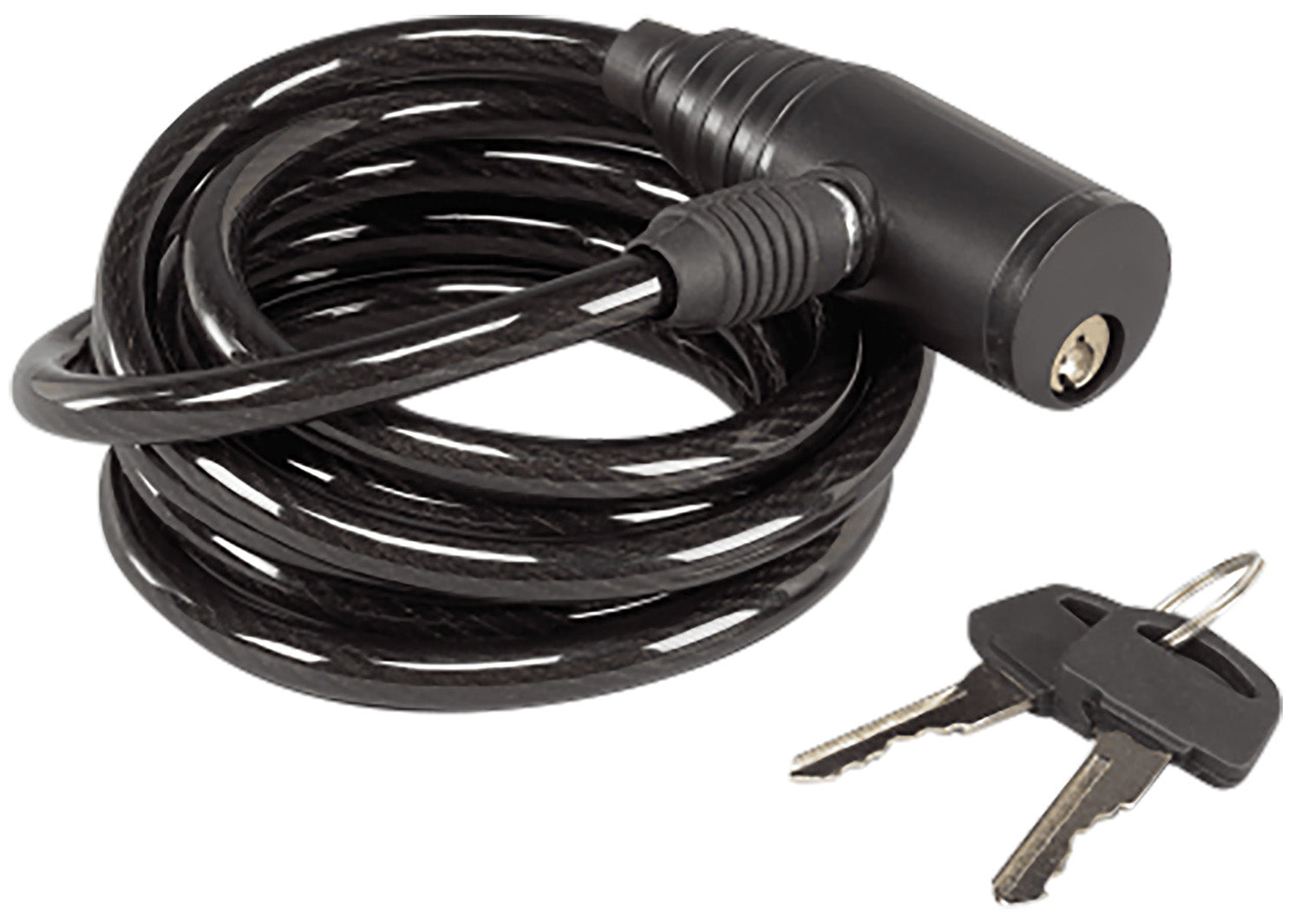 Hunters Specialties Tree Stand Cable Lock Black 6 Ft Coiled Key Lock HS-00607
