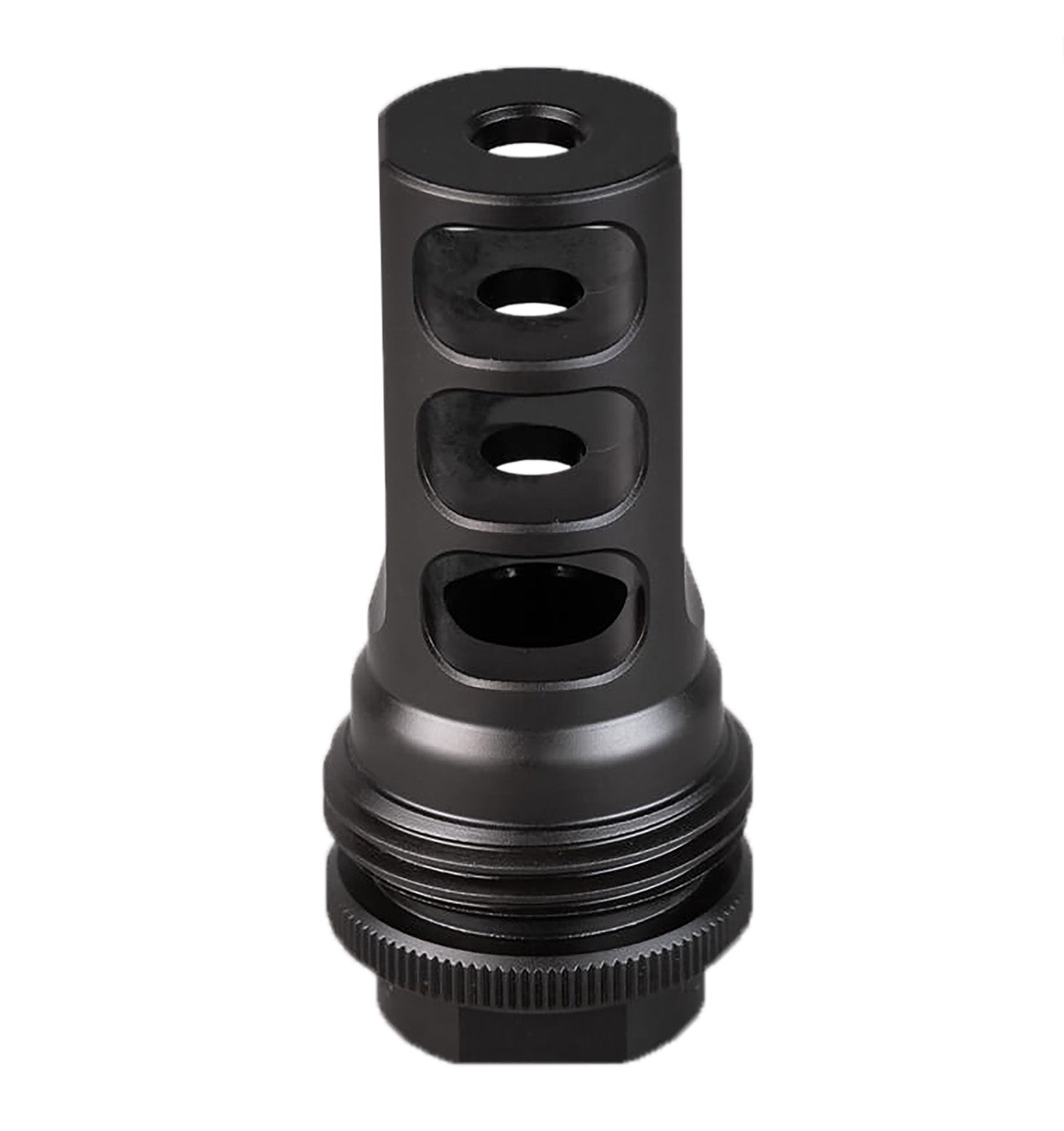 SilencerCo AC1961 458 Cal ASR Muzzle Brake 11/16"-24 tpi Black Nitride Finish