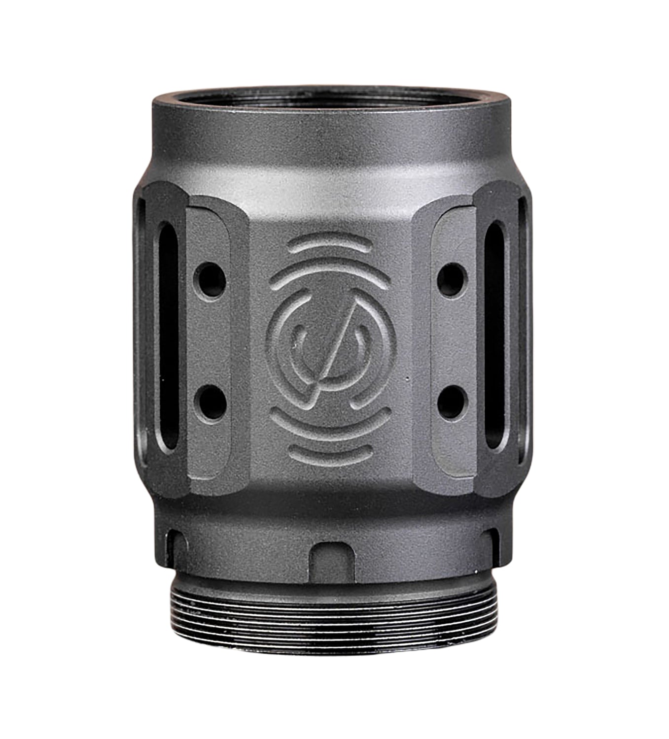 SilencerCo AC5451 Charlie MAAD 2.0 Muzzle Brake Black Anodized Aluminum 2.23" Length