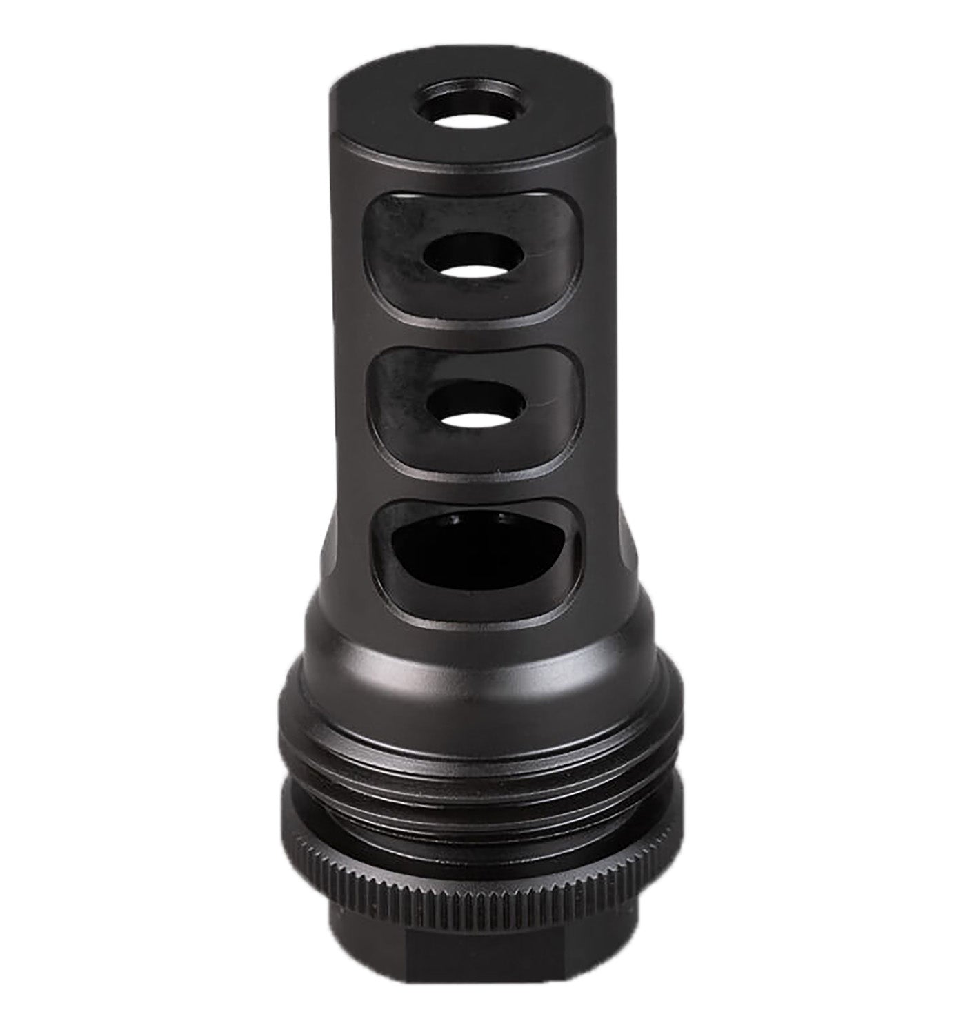 SilencerCo AC1276 30 Cal ASR Muzzle Brake 9/16-24 RH Black Nitride Finish