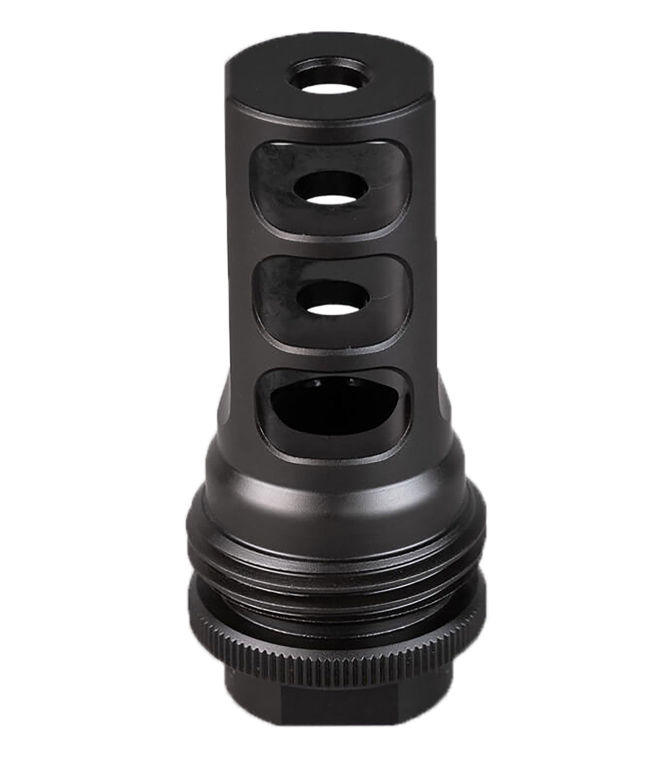 SilencerCo AC4766 9mm ASR Muzzle Brake 9/16-24 RH Black Nitride Finish