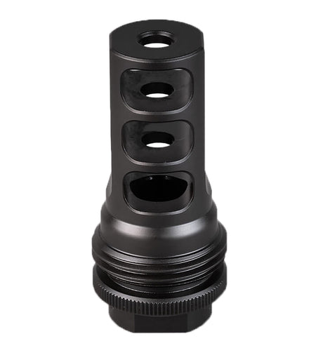 SilencerCo AC2631 458 Cal ASR Muzzle Brake 3/4"-24 tpi Black Nitride Finish