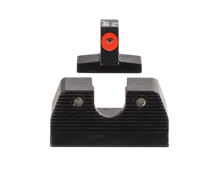 Trijicon 600891 FNX 45/FNP 45 Night Sight Set HD XR Green Tritium Orange Front Outline