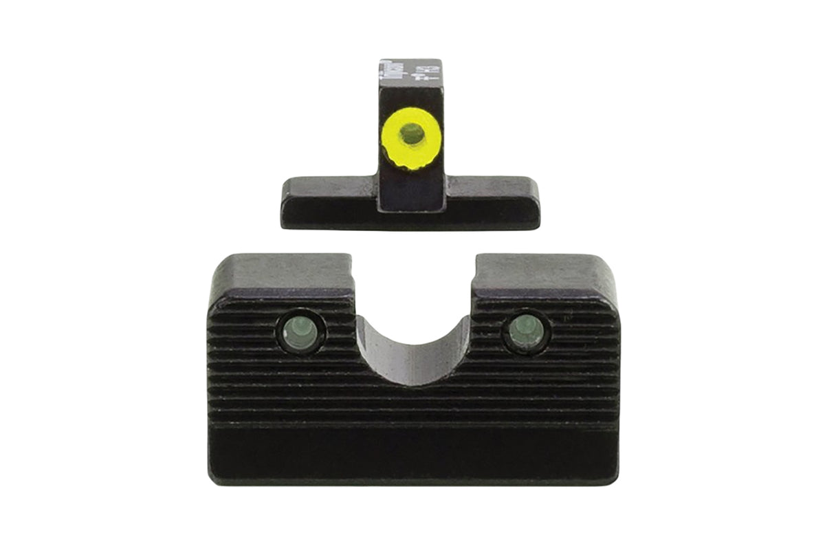 Trijicon 600999 FN 509 Night Sight Set HD XR Green Tritium Yellow Front Outline