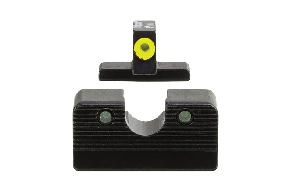Trijicon 600999 FN 509 Night Sight Set HD XR Green Tritium Yellow Front Outline