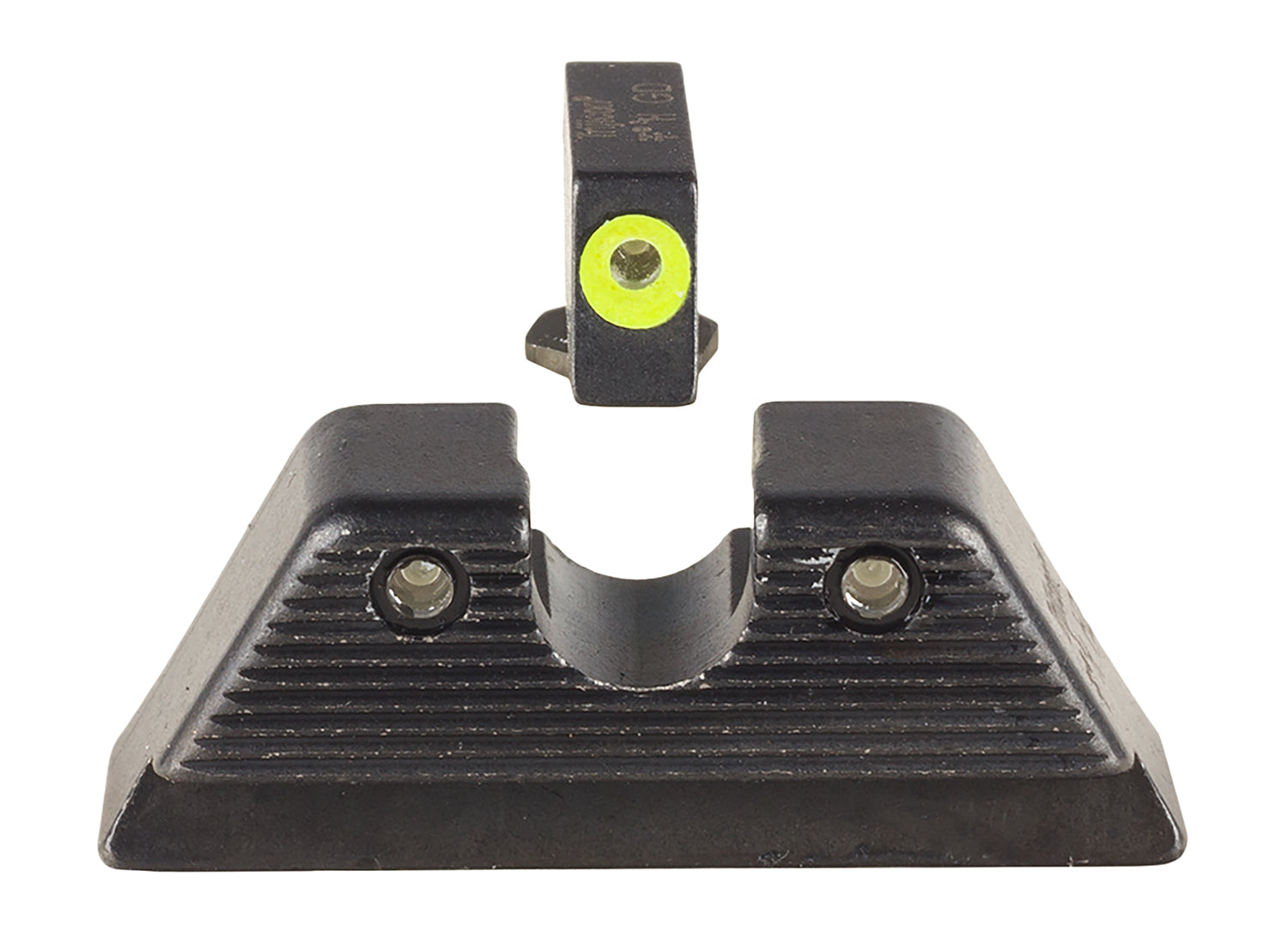 Trijicon 601091 Most Glock Models Night Sight Set HD XR Green Tritium Yellow Outline Front