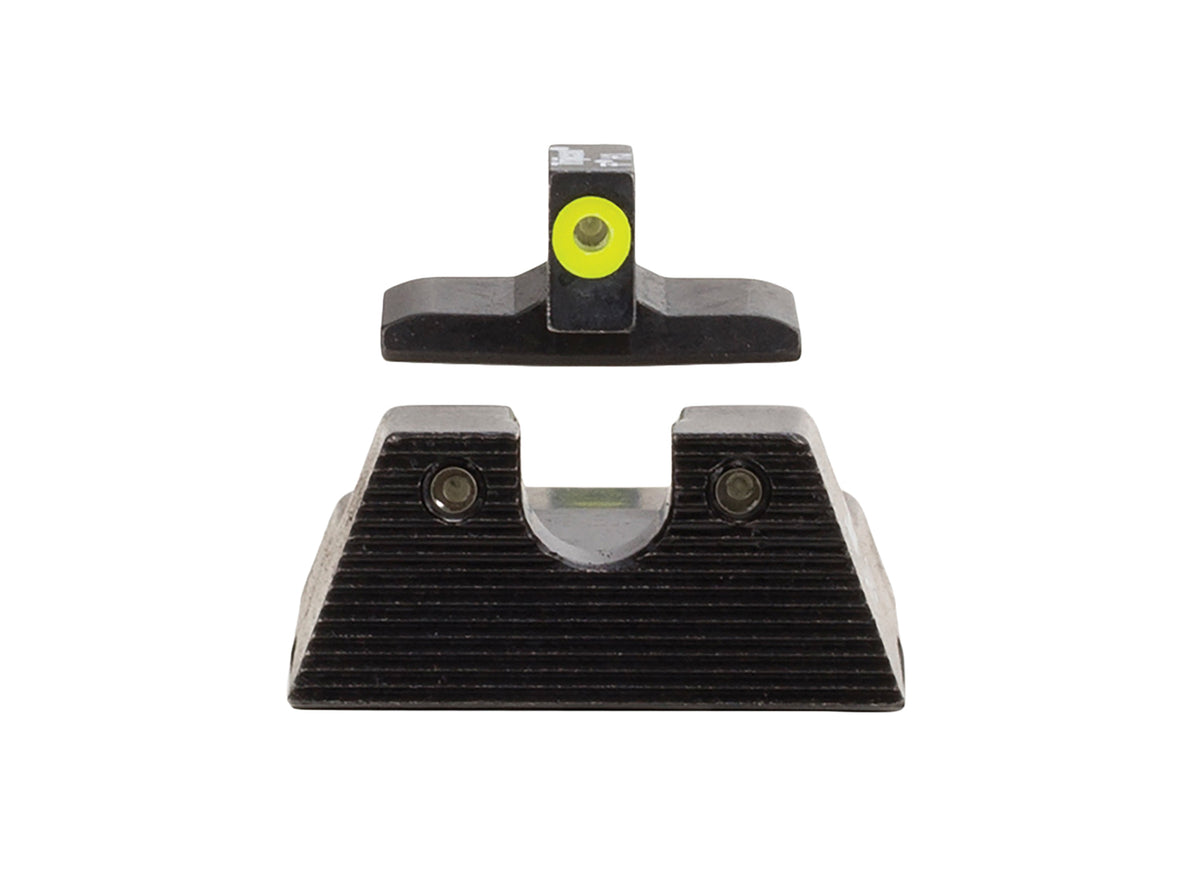 Trijicon 600895 H&K VP9/45C/P30 Night Sight Set HD XR Green Tritium Yellow Outline Front