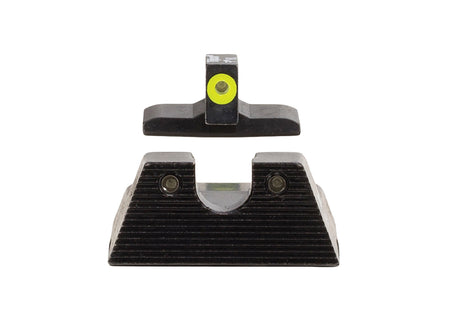 Trijicon 600895 H&K VP9/45C/P30 Night Sight Set HD XR Green Tritium Yellow Outline Front