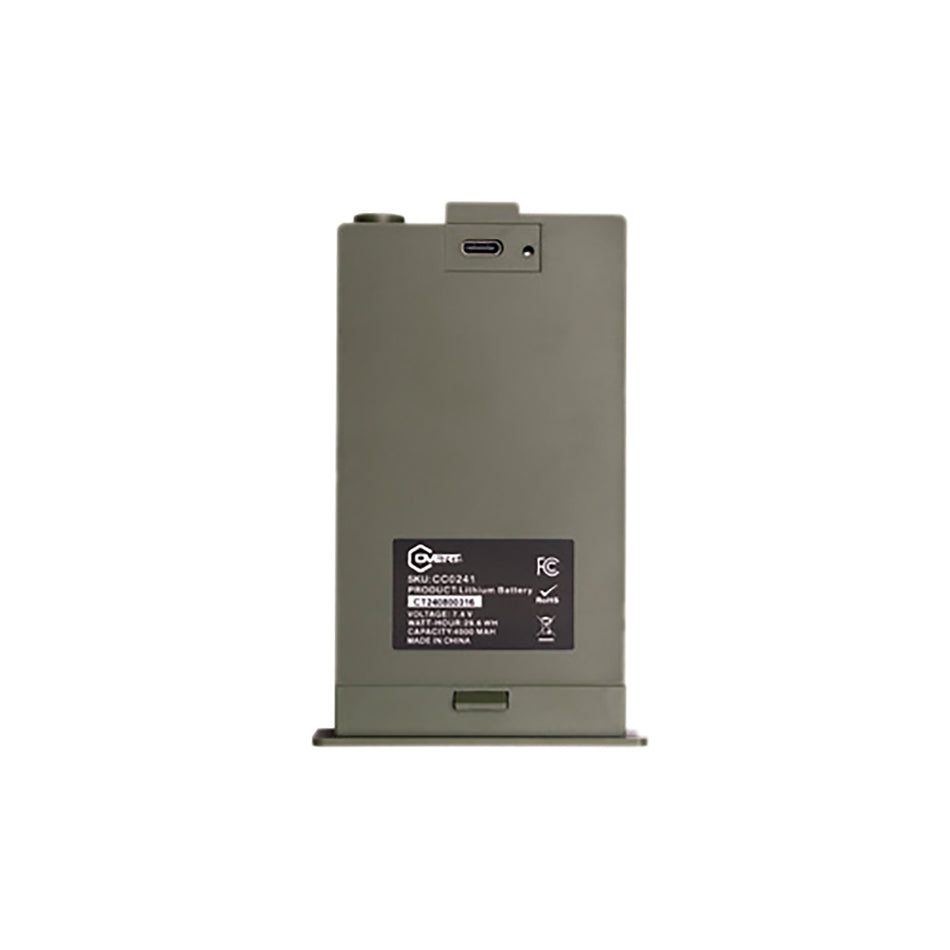 Covert CC0241 7.4V 4000mAh Lithium Rechargeable Battery Pack for Interceptor Cameras