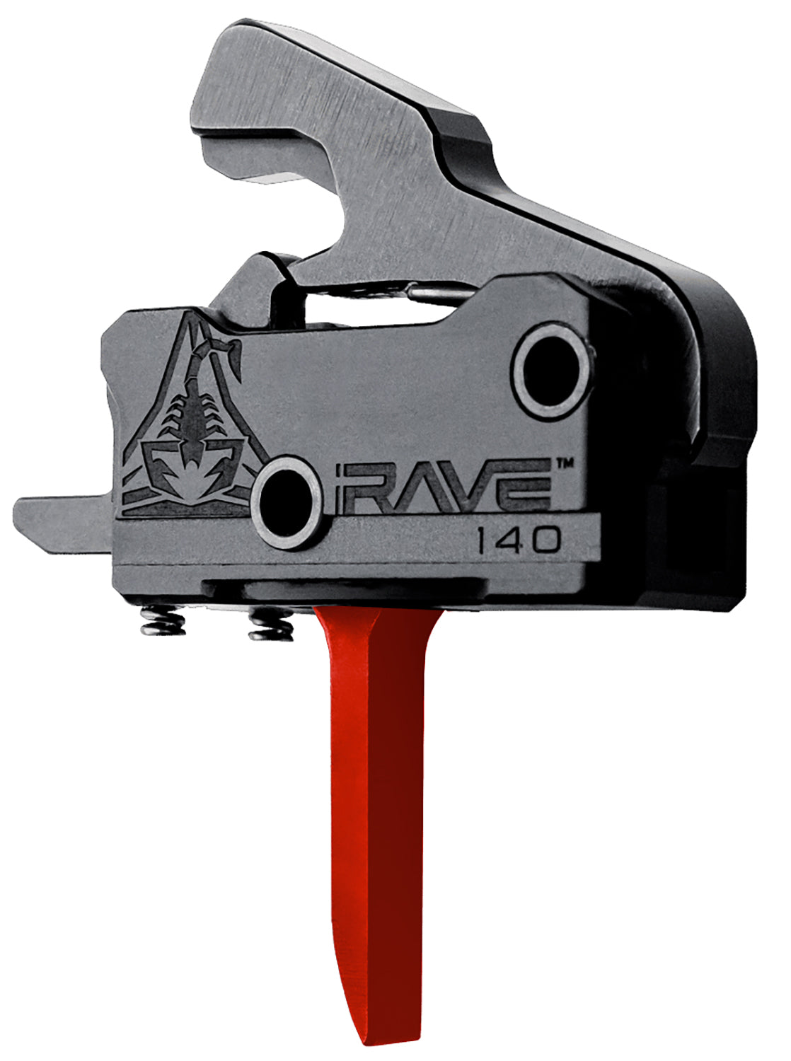 Rise Armament Rave 140 Super Sporting Flat Trigger Black and Red AR-Platform Gen 2