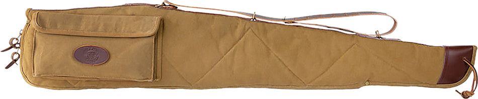 Bulldog BD385 44" Tan Classic Canvas Weather-Resistant Rifle Case with Exterior Accessory Pockets