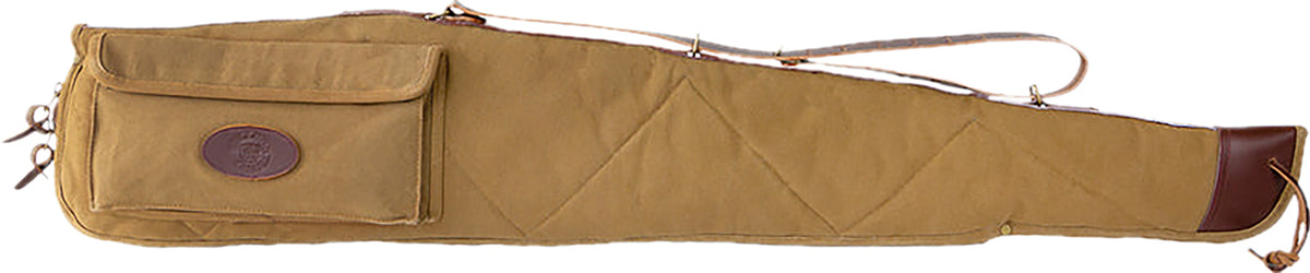 Bulldog BD387 50" Tan Classic Canvas Weather-Resistant Padded Rifle Case with Exterior Accessory Pockets
