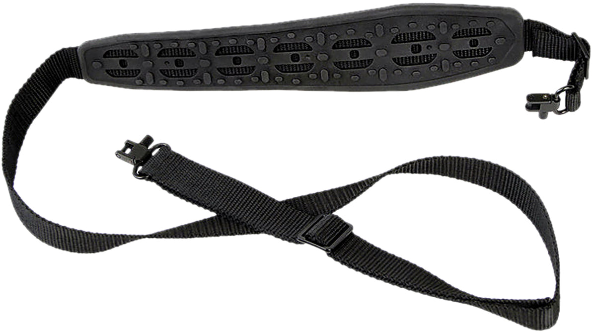 Bulldog BD839 Rifle Sling Deluxe Black with Molded Locking Swivels