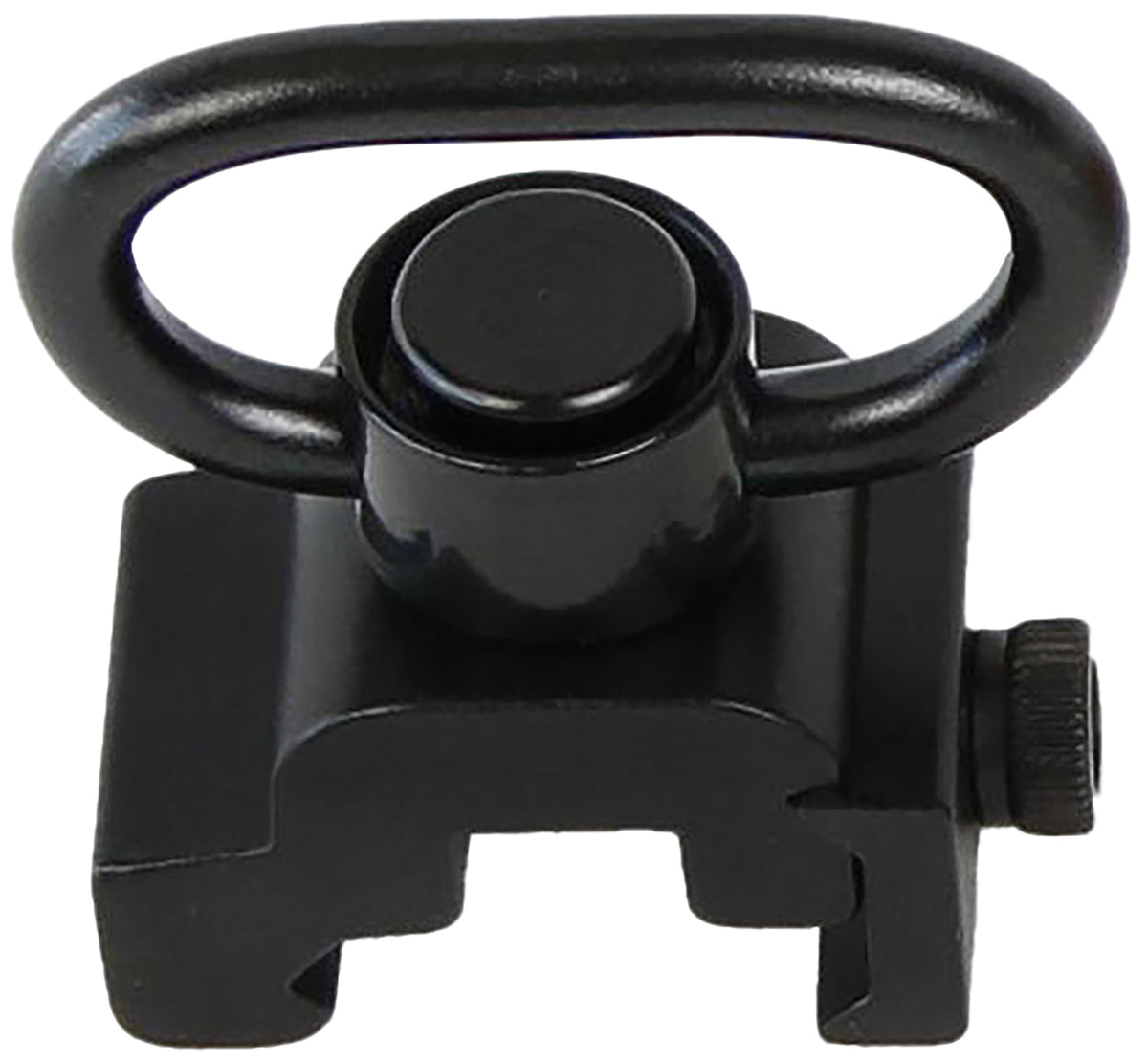Bulldog BD886 Deluxe Push Button QD Rail Mount Swivel Black 1.25"