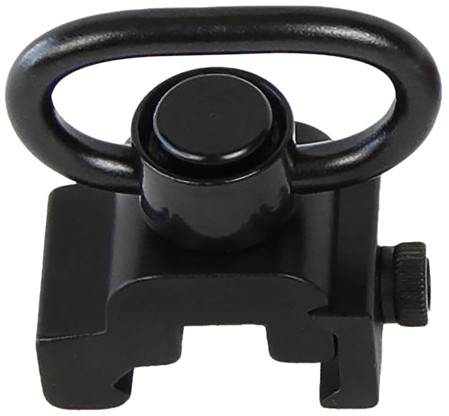 Bulldog BD886 Deluxe Push Button QD Rail Mount Swivel Black 1.25"