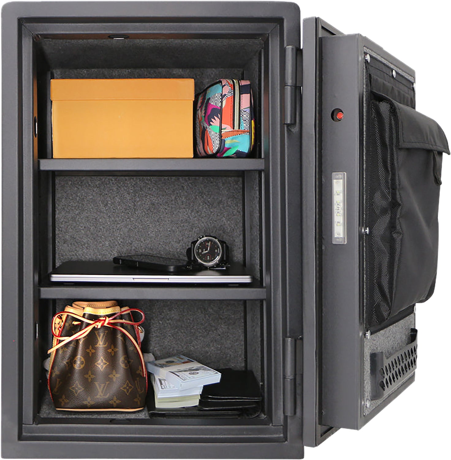 Bulldog BD1098F Digital Keypad Fire Safe for Home & Office Black Steel 24x16x16