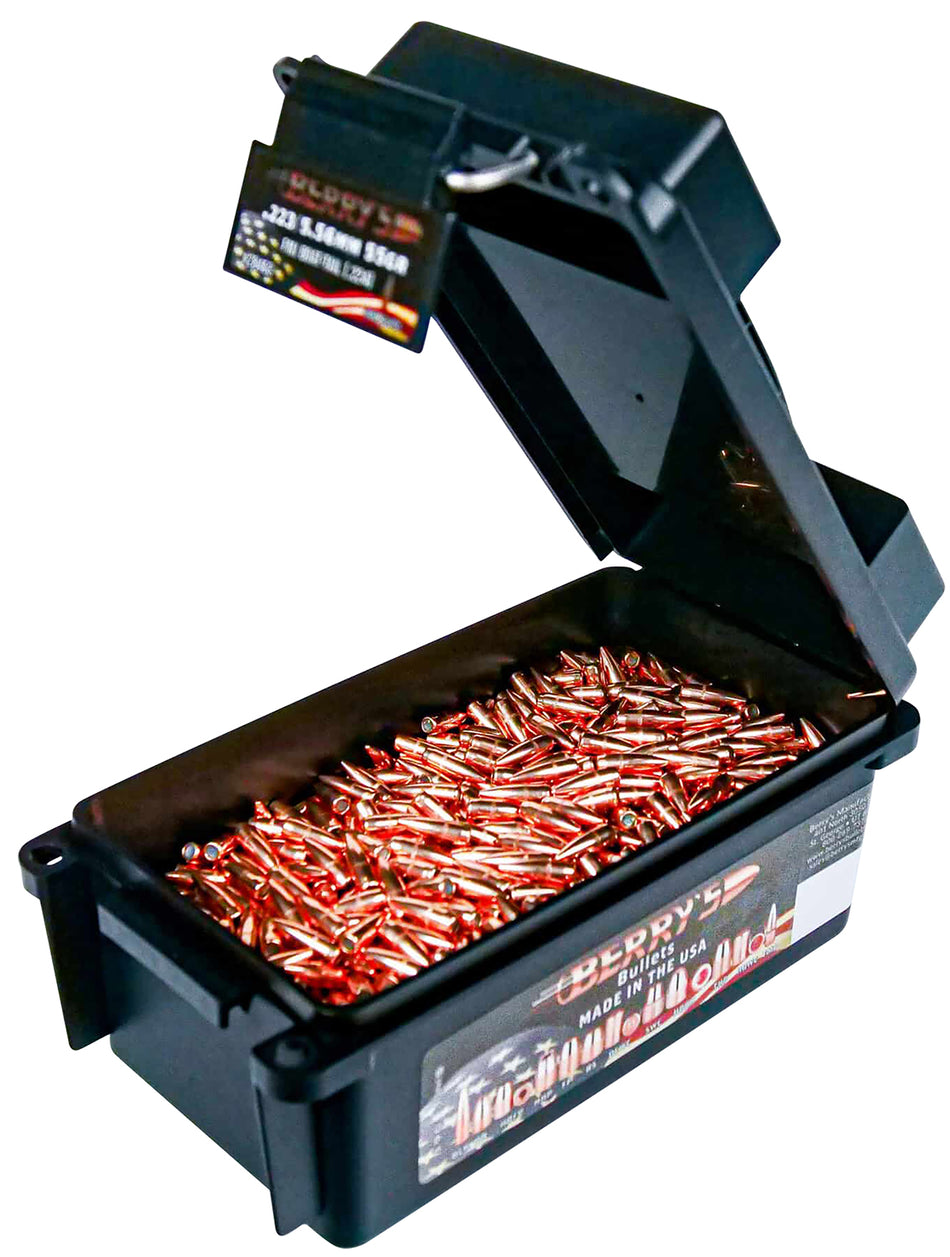 Berry's 28463 Superior 223/5.56 Cal 55gr FMJ Boat Tail Bullets