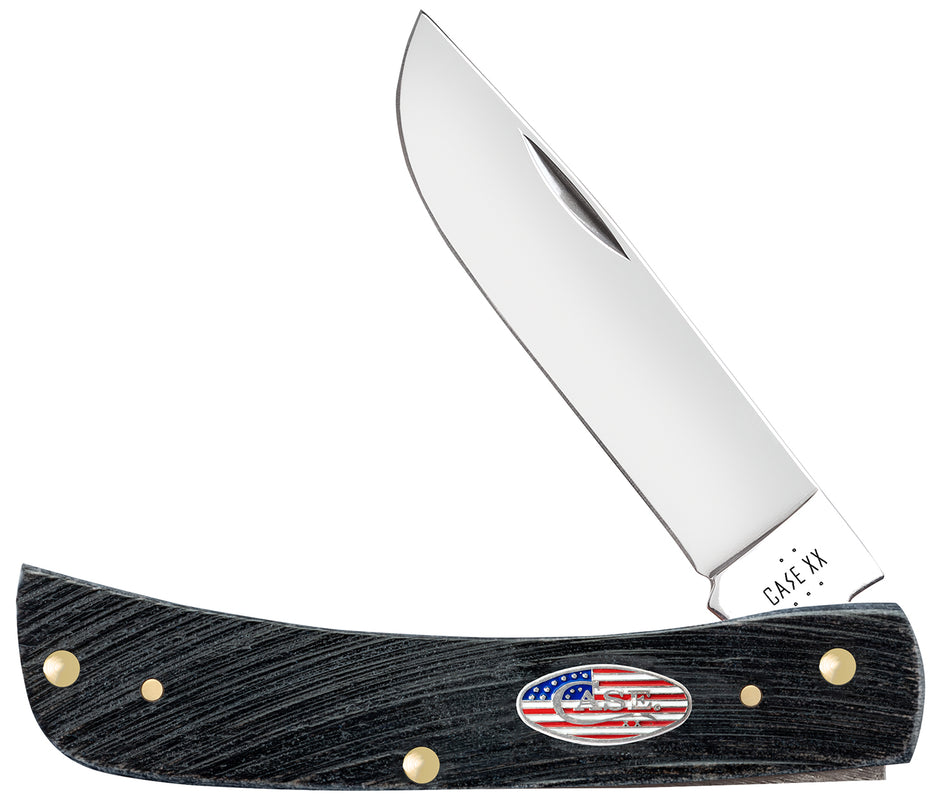 Case 53062 Folding Sod Buster Stars & Stripes Knife, 3.70" Tru-Sharp SS Skinner Blade, American Flag Shield Handle