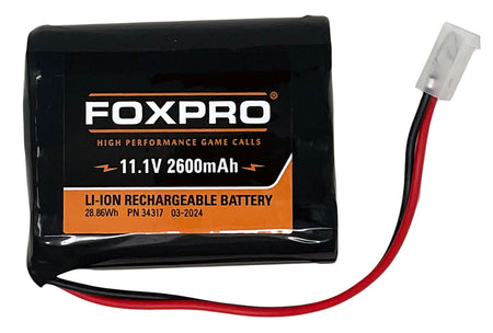 FoxPro LB2600 2600 mAh Rechargeable Lithium Battery Pack for Hellcat Pro
