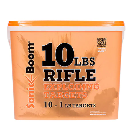 Sonic Boom 1 lb Exploding Rifle Target Non-Hazardous Stable Two-Part Mix Pack of 10